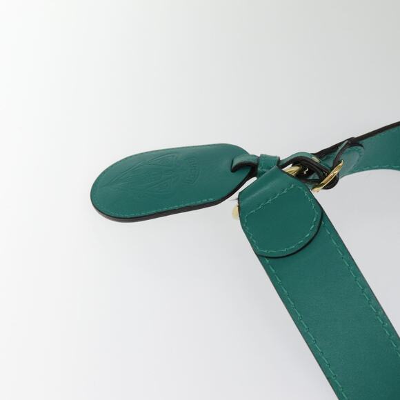 GUCCI Backpack Leather Green Gold - Picture 10 of 16